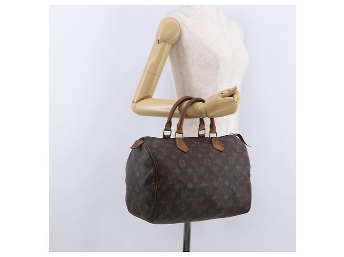 LOUIS VUITTON Borsa Monogram Speedy 30 M41526 LV Auth 193059 Monogramma - vista 21