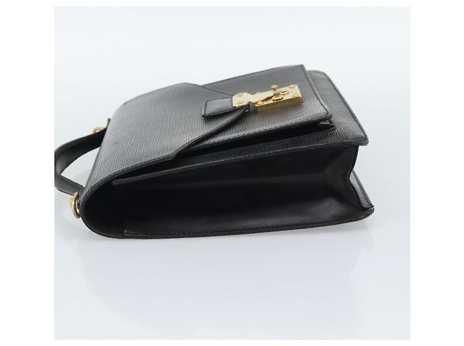 LOUIS VUITTON Epi Monceau 28 Borsa Nera M52122 LV Auth ep15595 Nero - vista 4