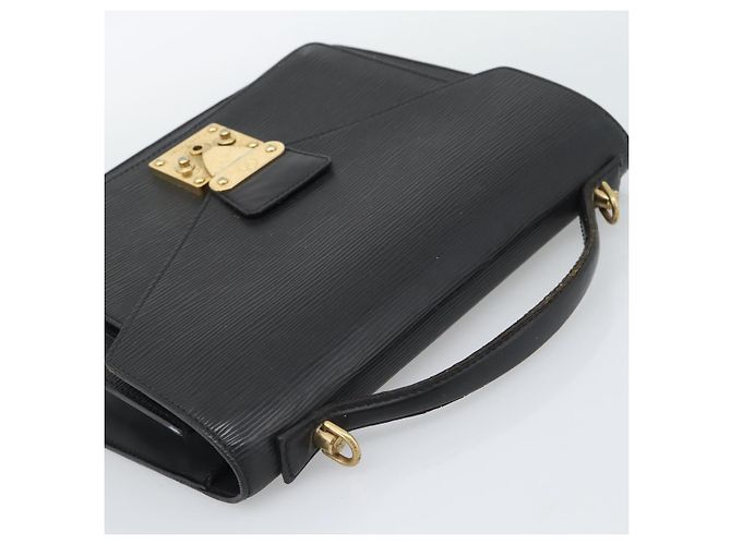 LOUIS VUITTON Epi Monceau 28 Borsa Nera M52122 LV Auth ep15595 Nero - vista 6