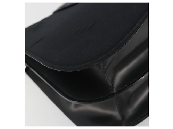Céline Borsa a tracolla CELINE Canvas Nero Argento Auth ep15292 - vista 11