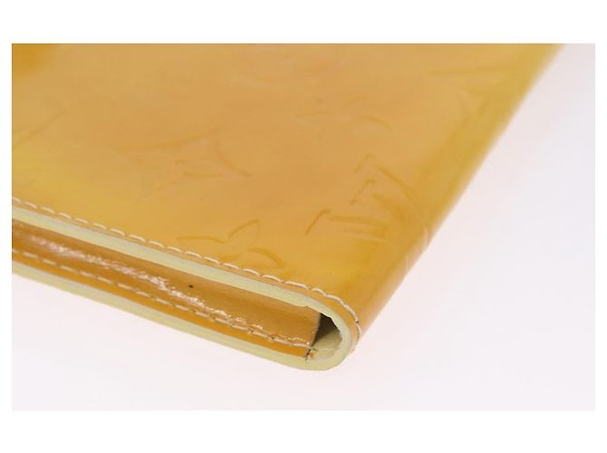 LOUIS VUITTON Portafoglio Walker Monogram Vernis Lime Yellow M91074 LV Auth ep15446 D'oro - vista 10