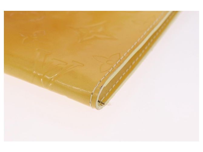LOUIS VUITTON Portafoglio Walker Monogram Vernis Lime Yellow M91074 LV Auth ep15446 D'oro - vista 11