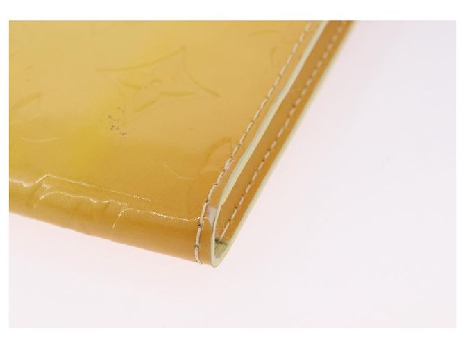 LOUIS VUITTON Portafoglio Walker Monogram Vernis Lime Yellow M91074 LV Auth ep15446 D'oro - vista 13