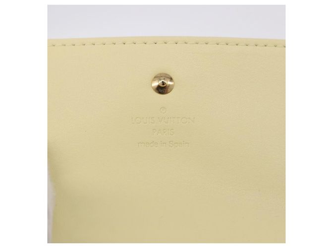LOUIS VUITTON Portafoglio Walker Monogram Vernis Lime Yellow M91074 LV Auth ep15446 D'oro - vista 15