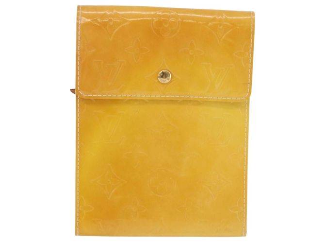 LOUIS VUITTON Portafoglio Walker Monogram Vernis Lime Yellow M91074 LV Auth ep15446 D'oro - vista 2