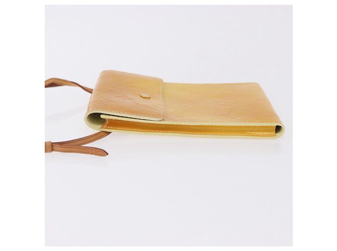 LOUIS VUITTON Portafoglio Walker Monogram Vernis Lime Yellow M91074 LV Auth ep15446 D'oro - vista 5