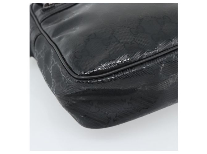Borsa a Spalla GUCCI GG Implementation PVC Nero Argento 233268 Auth ep15366A - vista 11