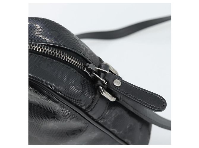Borsa a Spalla GUCCI GG Implementation PVC Nero Argento 233268 Auth ep15366A - vista 14