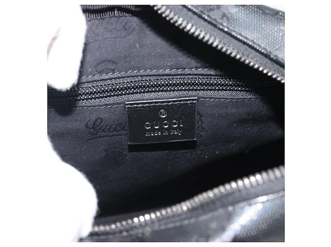 Borsa a Spalla GUCCI GG Implementation PVC Nero Argento 233268 Auth ep15366A - vista 16