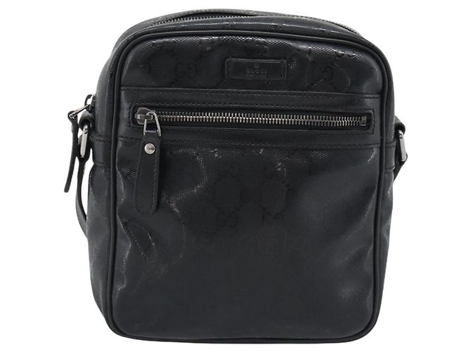 Borsa a Spalla GUCCI GG Implementation PVC Nero Argento 233268 Auth ep15366A - vista 2