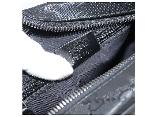 Borsa a Spalla GUCCI GG Implementation PVC Nero Argento 233268 Auth ep15366A - vista 23
