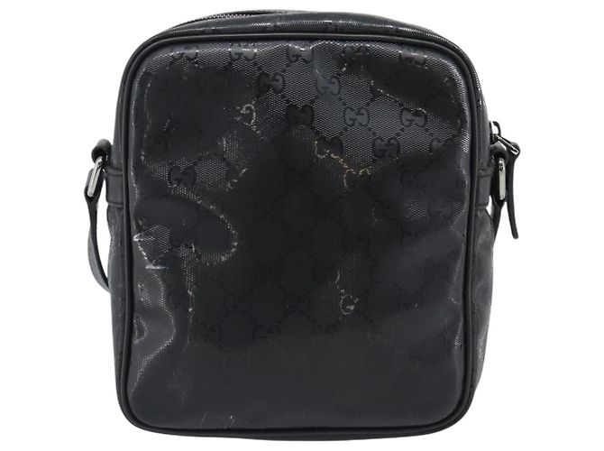 Borsa a Spalla GUCCI GG Implementation PVC Nero Argento 233268 Auth ep15366A - vista 3