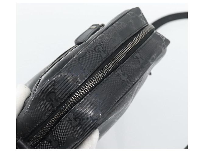 Borsa a Spalla GUCCI GG Implementation PVC Nero Argento 233268 Auth ep15366A - vista 6