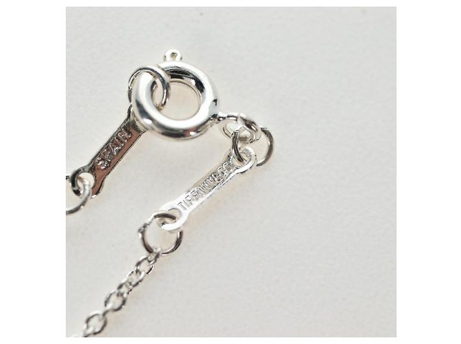 Autre Marque Collana Double Rubbing Heart TIFFANY&Co. Argento Ag925 Autentica am12119M - vista 13