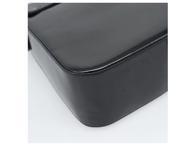 Borsa in Vernice Salvatore Ferragamo Nera Argento Auth ka5372 Nero - vista 13