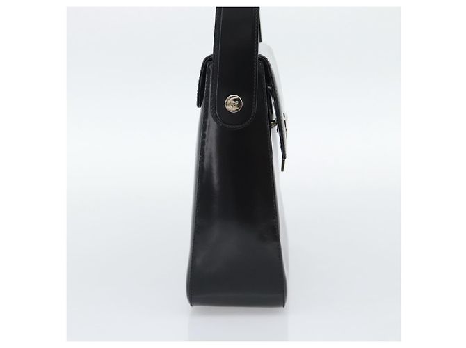 Borsa in Vernice Salvatore Ferragamo Nera Argento Auth ka5372 Nero - vista 4
