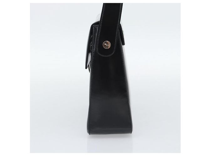 Borsa in Vernice Salvatore Ferragamo Nera Argento Auth ka5372 Nero - vista 5