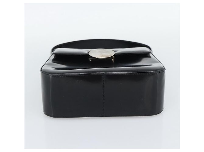 Borsa in Vernice Salvatore Ferragamo Nera Argento Auth ka5372 Nero - vista 9