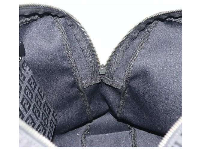 Borsa a mano FENDI Zucchino Canvas Nera Argento 8BH031 Auth ki6737 Nero - vista 19
