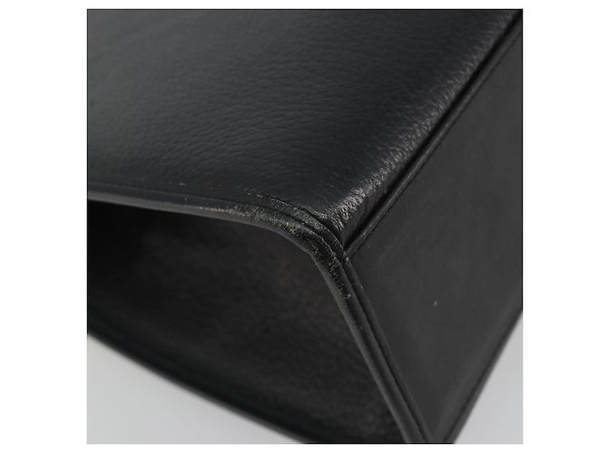 Borsa Burberry in pelle nera argento Auth ep15237 Nero - vista 13