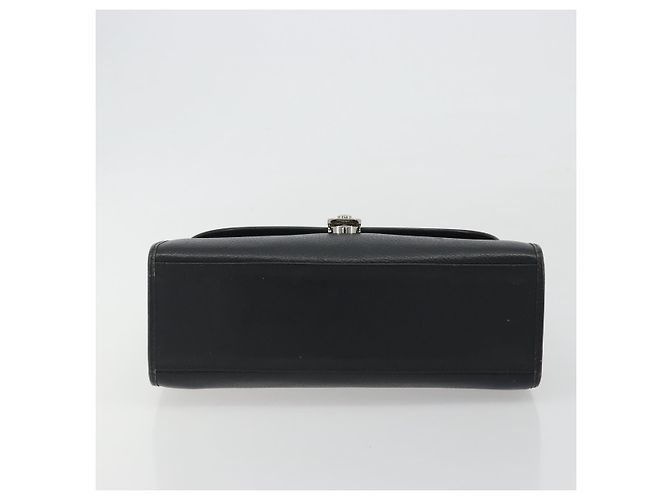Borsa Burberry in pelle nera argento Auth ep15237 Nero - vista 9