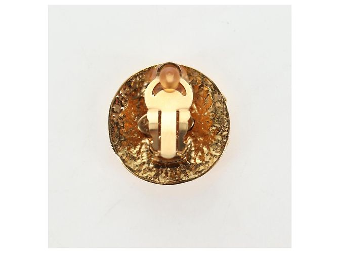 Orecchini CHANEL Metallo Tonalità Oro CC Auth 192600M - vista 10
