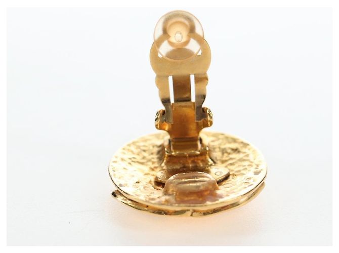 Orecchini CHANEL Metallo Tonalità Oro CC Auth 192600M - vista 14