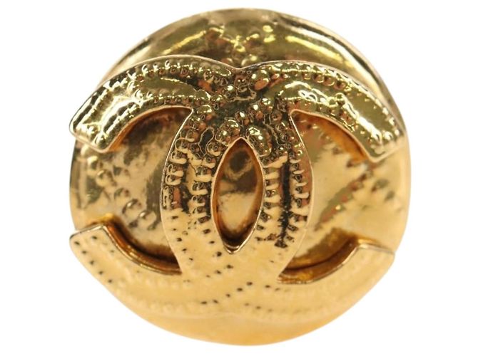 Orecchini CHANEL Metallo Tonalità Oro CC Auth 192600M - vista 2