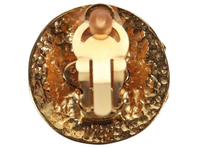 Orecchini CHANEL Metallo Tonalità Oro CC Auth 192600M - vista 3