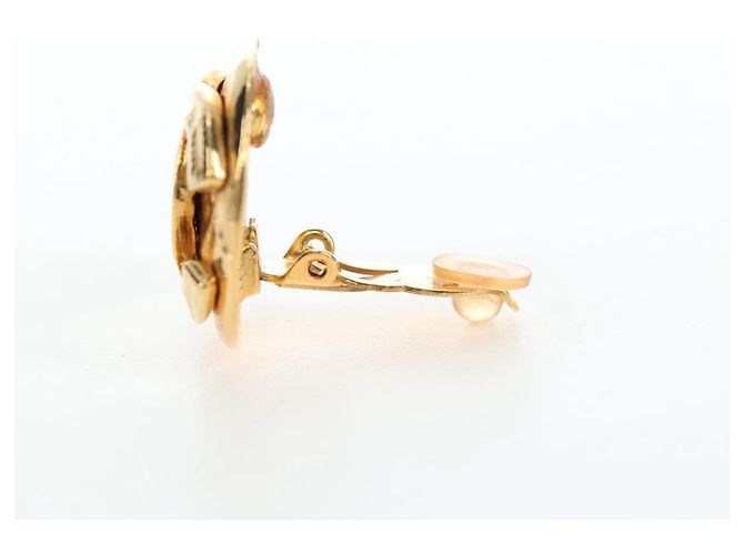 Orecchini CHANEL Metallo Tonalità Oro CC Auth 192600M - vista 5