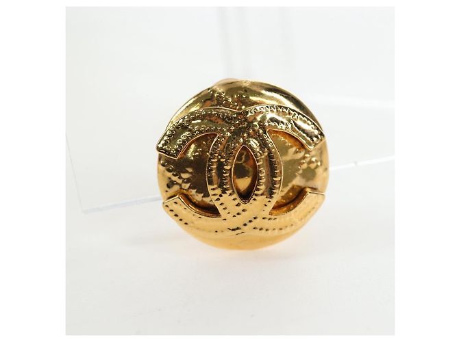 Orecchini CHANEL Metallo Tonalità Oro CC Auth 192600M - vista 9