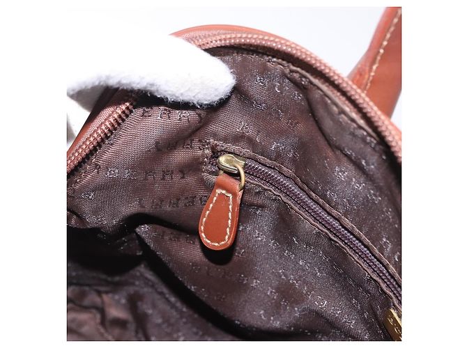 Borsa BURBERRY Nova Check in PVC e pelle 2way Beige Oro Auth ka5442V - vista 21