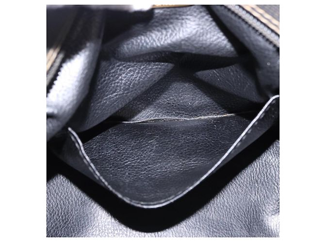 Pequin Borsa FENDI Pecan in PVC e pelle 2 modi Nero Marrone Auth ka5337A - vista 23