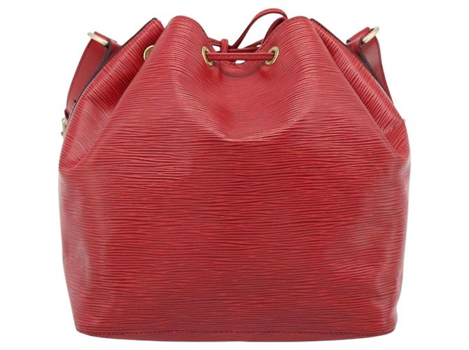 Borsa a Spalla LOUIS VUITTON Epi Petit Noe Rosso M44107 LV Auth 193106V - vista 3