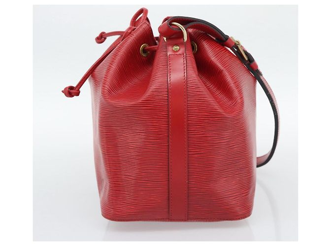 Borsa a Spalla LOUIS VUITTON Epi Petit Noe Rosso M44107 LV Auth 193106V - vista 5