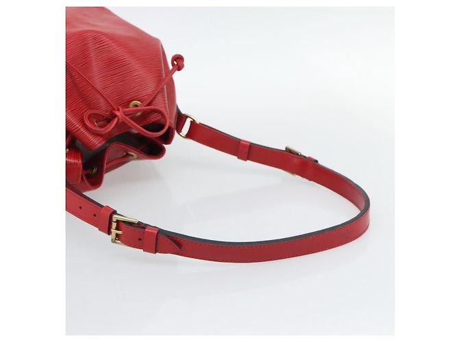 Borsa a Spalla LOUIS VUITTON Epi Petit Noe Rosso M44107 LV Auth 193106V - vista 7