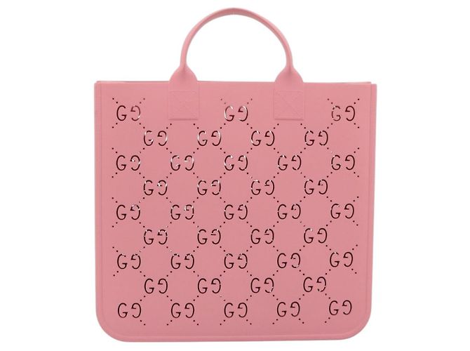 Borsa Tote per bambini GUCCI GG Canvas Gomma Rosa 679365 Auth 194066V - vista 3