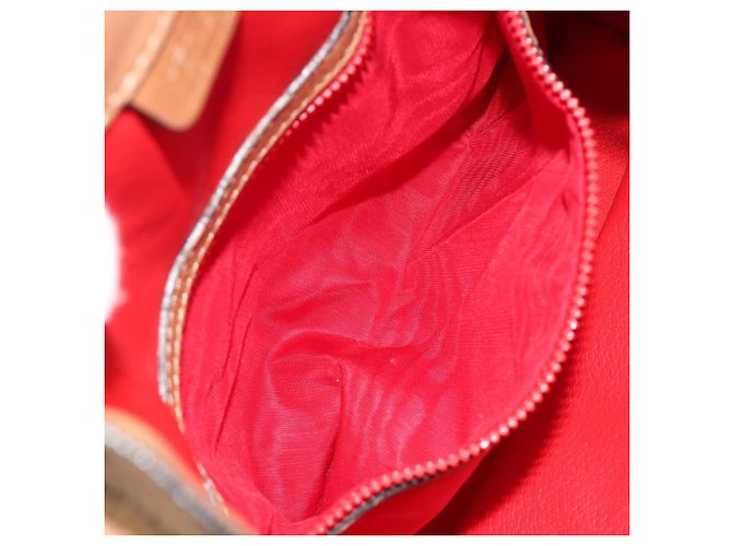 Céline Bolsa de Ombro CELINE em Couro Bege Dourado Autêntica 194005 - vista 20