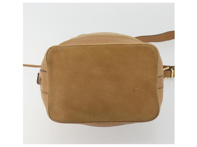 Céline Bolsa de Ombro CELINE em Couro Bege Dourado Autêntica 194005 - vista 9