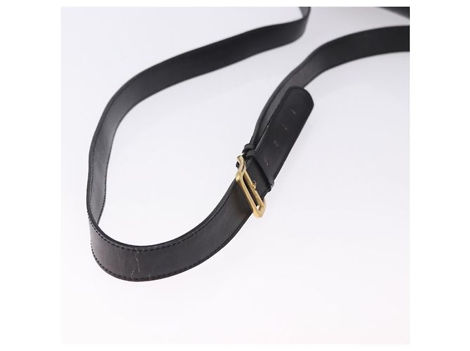 Céline CELINE Schultertasche aus Leder Schwarz Gold Auth 193055 Golden - Ansicht 8