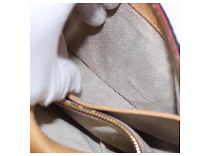 Borsa a Spalla PRADA Tela Rosa Nero Auth ka5421 - vista 26