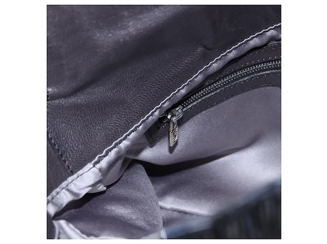 Borsa a tracolla FENDI Mamma Baguette Perline Blu Navy Argento Auth yk20696SAM - vista 23