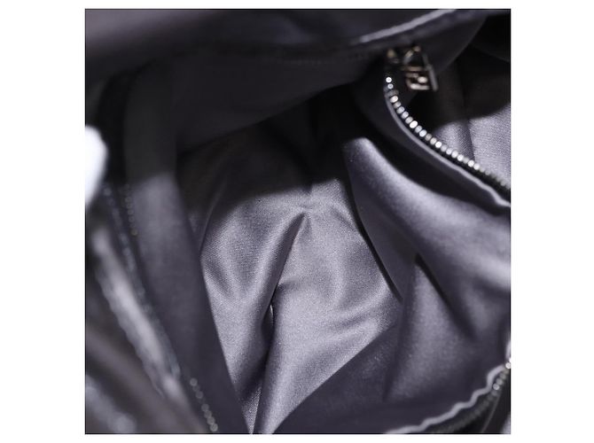Borsa a tracolla FENDI Mamma Baguette Perline Blu Navy Argento Auth yk20696SAM - vista 24