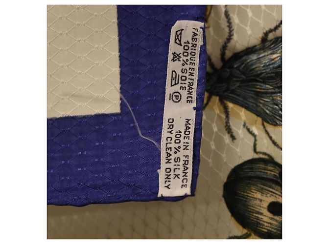 Hermès HERMES Carré 90 Seidentuch Blau Weiß Authentisch ki6720M - Ansicht 23