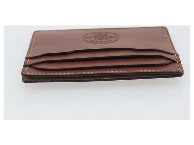 Tarjetero de cuero marrón LOEWE Auth 193161V Castaño - vista 8
