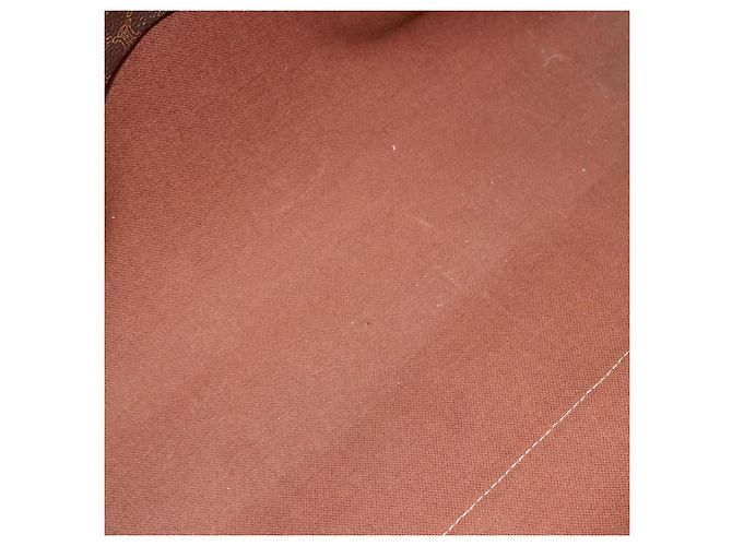 Céline Borsa Tote CELINE Macadam Canvas PVC Pelle Marrone Oro Auth 193538 D'oro - vista 17