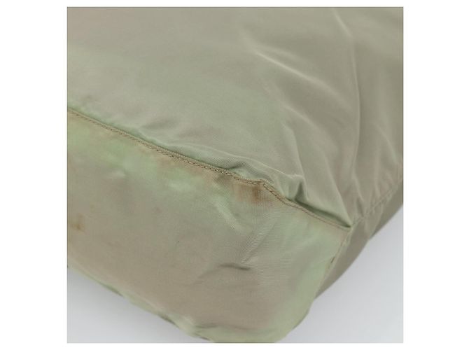 Borsa Tote PRADA Nylon Verde Auth 194568 - vista 10