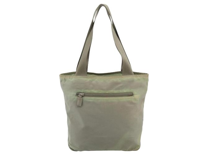 Borsa Tote PRADA Nylon Verde Auth 194568 - vista 3