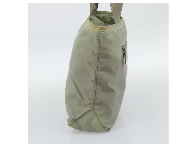 Borsa Tote PRADA Nylon Verde Auth 194568 - vista 5
