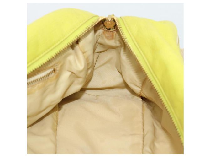Borsa a Spalla Miu Miu in Pelle Verde Lime Oro Auth BA14150 D'oro - vista 17